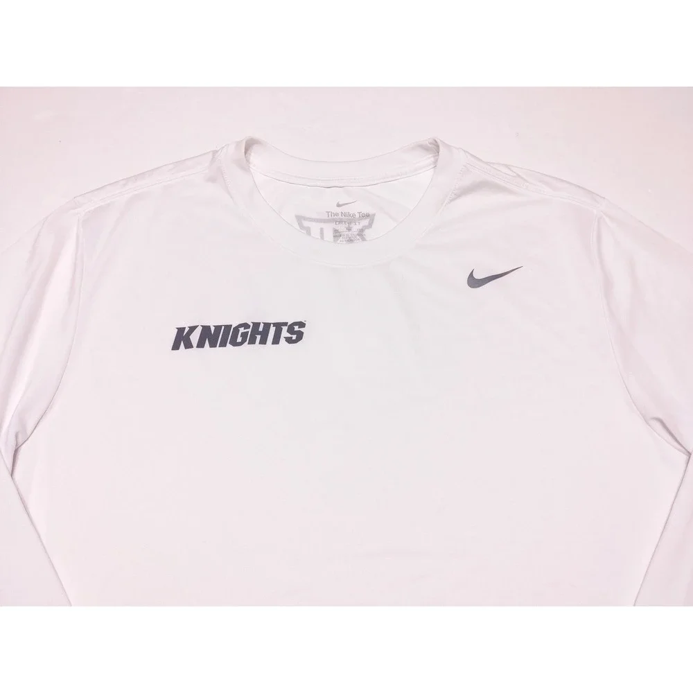 NIKE UCF Knights Long Sleeve Performance Shirt Big 12 White XXL‎ 2XL
